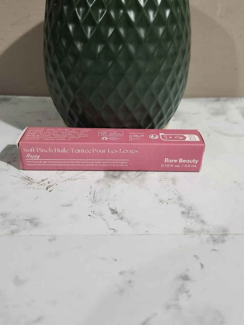 Rare Beauty Soft Pinch Tinted Lip Oil HAPPY Full Size, .10 Fl Oz / 3 ml NIB